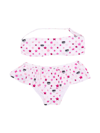 Chiara Ferragni Stars Stretch Fabric Bikini With Ruffles In Rosa