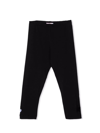Chiara Ferragni Black Cotton Stretch Blend Leggings In Nero