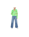 Philosophy Di Lorenzo Serafini Fairisle-knit Oversized Cardigan In Green