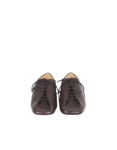 Lemaire Nappa Low Derby In Brown