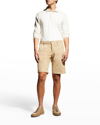 Massimo Alba Men's Baby Corduroy Shorts In Summer Sand