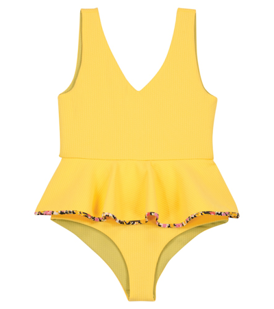 Marysia Bumby Kids' French Gramercy Swimsuit In Wheat