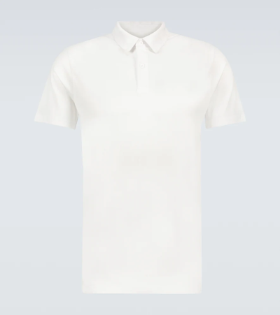 Derek Rose Ramsay Cotton-blend Polo Shirt In White