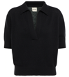 Khaite Jo Shrunken Cashmere Sweater In Black