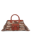 CHLOÉ EDITH MEDIUM CASHMERE AND LEATHER TOTE