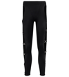 ADAM SELMAN SPORT CRYSTAL CUTOUT HIGH-RISE LEGGINGS