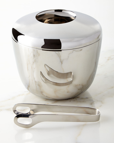 GEORG JENSEN SKY ICE BUCKET WITH ICE TONG