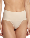 Spanx Undie-tectable Shaping Thong In Soft Nude