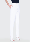 Akris Punto Mike Fluid Drawstring-waist Pants In Beige