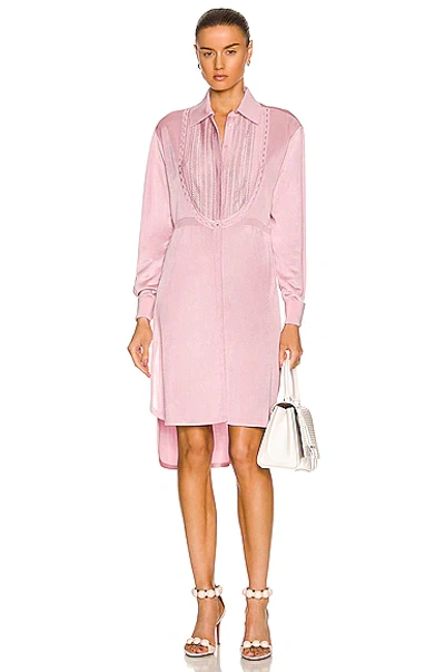 Alaïa Edition 1993 Tailored Shirt Dress In Rose