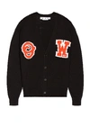 OFF-WHITE OW PATCH KNIT CARDIGAN