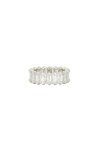 HATTON LABS BAGUETTE ETERNITY RING