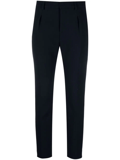 Ralph Lauren Clancy Pleated Tailored Trousers In Chairman Navy