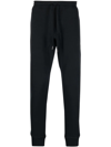Tom Ford Black Cotton Fleece Sweatpants In Animal Print