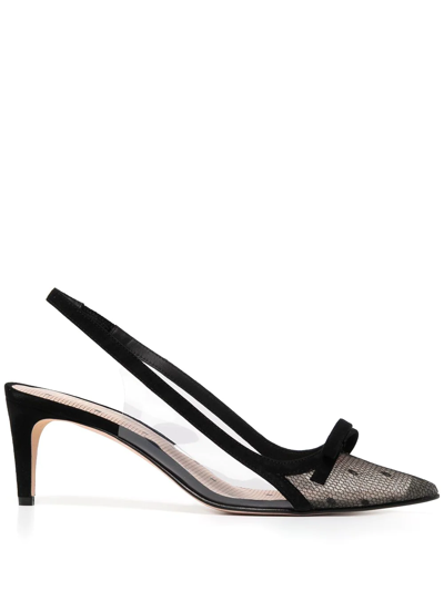 Redv Sandie 60mm Pointed-toe Slingback Pumps In Schwarz