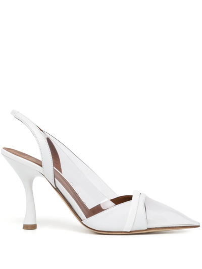 Malone Souliers Ira Pointed Pumps In Weiss