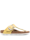Birkenstock Women's Gizeh Big Buckle Slide Sandals In Gelb