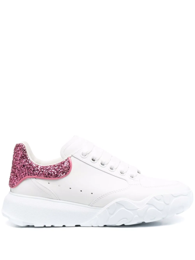 Alexander Mcqueen Court White Leather Sneakers
