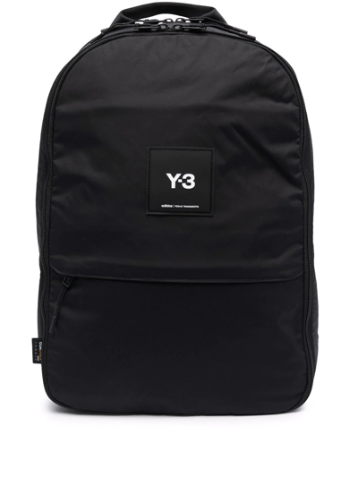 Y-3 Logo-print Backpack In Schwarz