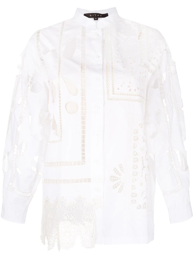 Biyan 镂空设计罩衫 In Weiss