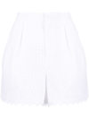 Dice Kayek Perforated-design Shorts In Weiss