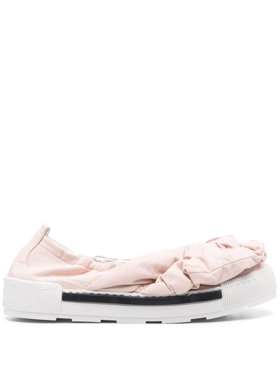 Vic Matie Rubber-sole Ballerina Shoes In Rosa