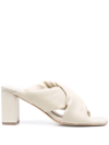 VIC MATIE PADDED CROSSOVER-STRAP MULES