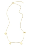 Adornia Mama Shaker Necklace In Metallic Gold