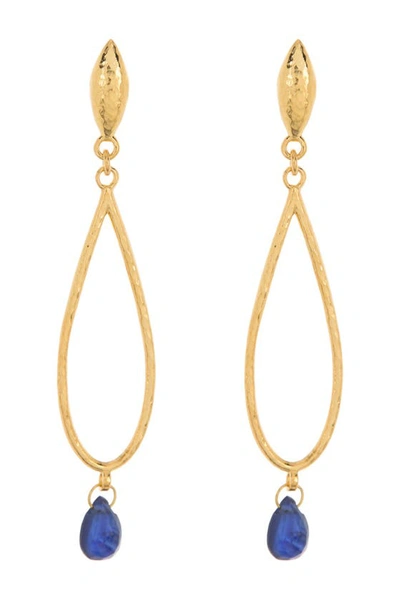 Gurhan 22k Gold Double Teardrop Earrings