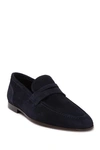 To Boot New York Deville Leather Penny Loafer In Deep Blu