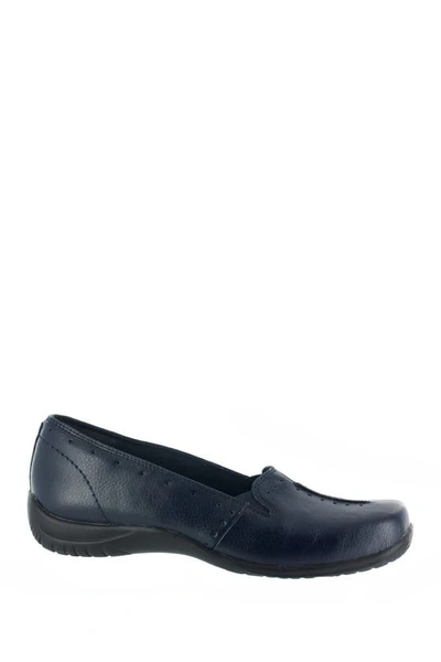 Easy Street Purpose Comfort Flat In Blue