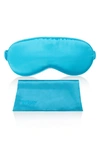 Blissy Silk Sleep Mask In Bahama Blue