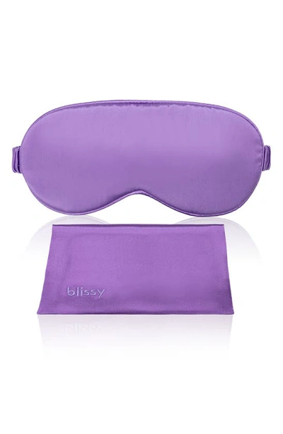 Blissy Silk Sleep Mask In Orchid