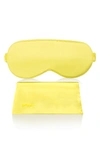 Blissy Silk Sleep Mask In Sunshine Yellow