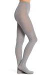 Hue Cable Sweater Tight In Charcoal Heather