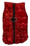 DOGS OF GLAMOUR PUFFY VEST RED