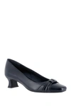 Easy Street Waive Square Toe Pump In New Navy