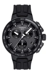 Tissot T-race Cycling Chronograph Watch, 44.5mm In Black/ Anthracite/ Silver