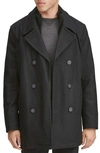 Marc New York Men's Burnett Double-breasted Wool-blend Coat Jacket In Black