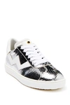 Stuart Weitzman Daryl Low Top Sneaker In Silver