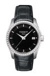 Tissot Couturier Embossed Leather Strap Watch, 32mm