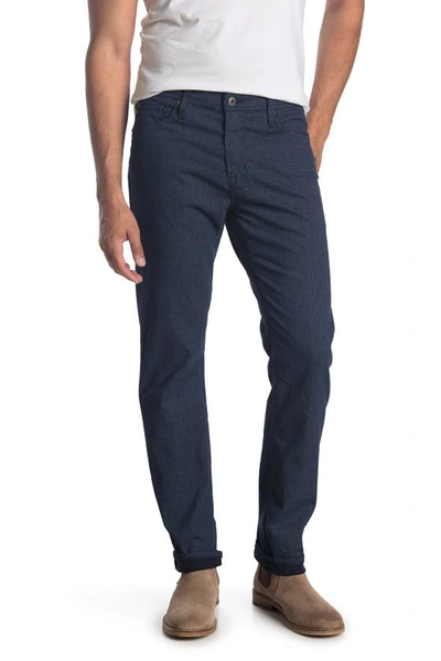 Ag Everett Slim Straight Jeans In Fine Plaid Blue Vault