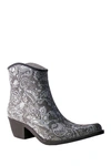 Nomad Wrangler Rain Bootie In Black/white Paisley