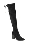 Journee Collection Valorie Extra Wide Calf Foam Over-the-knee Boot In Black