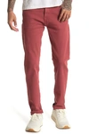 7 For All Mankind Paxtyn Skinny Jeans In Dusty Red