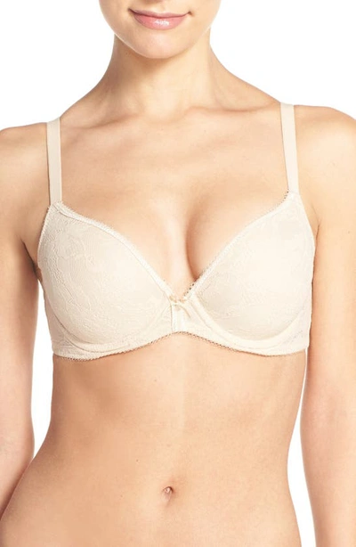 Wacoal Finesse Molded Underwire T-shirt Bra In Natural Nu