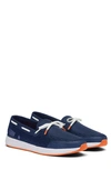 Swims Men's Breeze Wave Knit Sneaker Loafers In Navy-white-orange