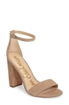 Sam Edelman Yaro Ankle Strap Sandal In Oatmeal Suede