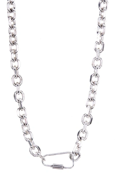 Abound Carabiner Link Chain Necklace In Silver