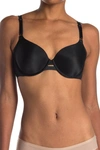 Warner's Warners No Side Effects Underarm-smoothing Comfort Underwire Lightly Lined T-shirt Bra 1356 In Black